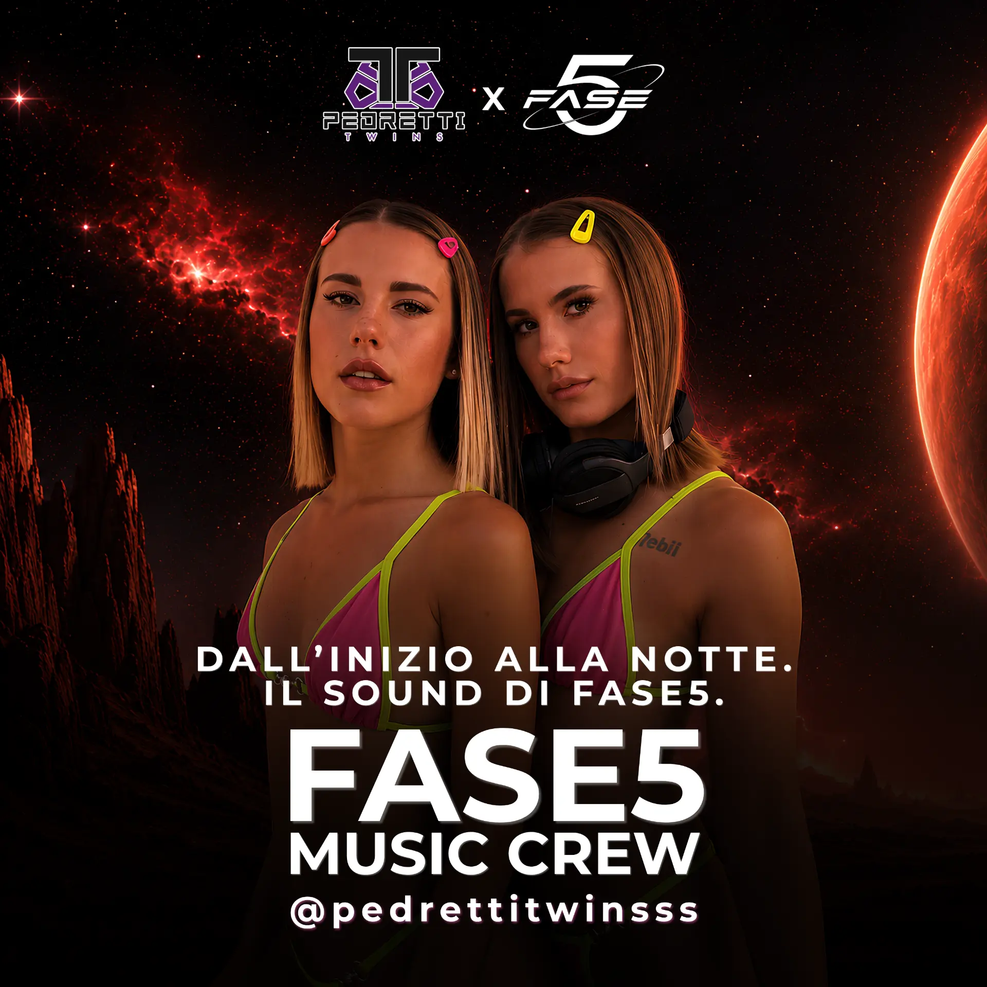 Pedretti Twins × FASE 5 — Music Crew